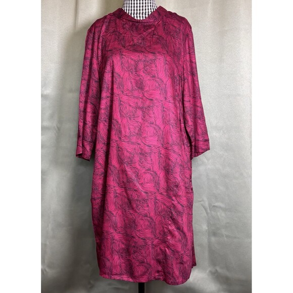 TWO DANES New 'ROBINA' Ruby LAGENLOOK Layering Mock Neck TUNIC DRESS Size Medium - Picture 1 of 12